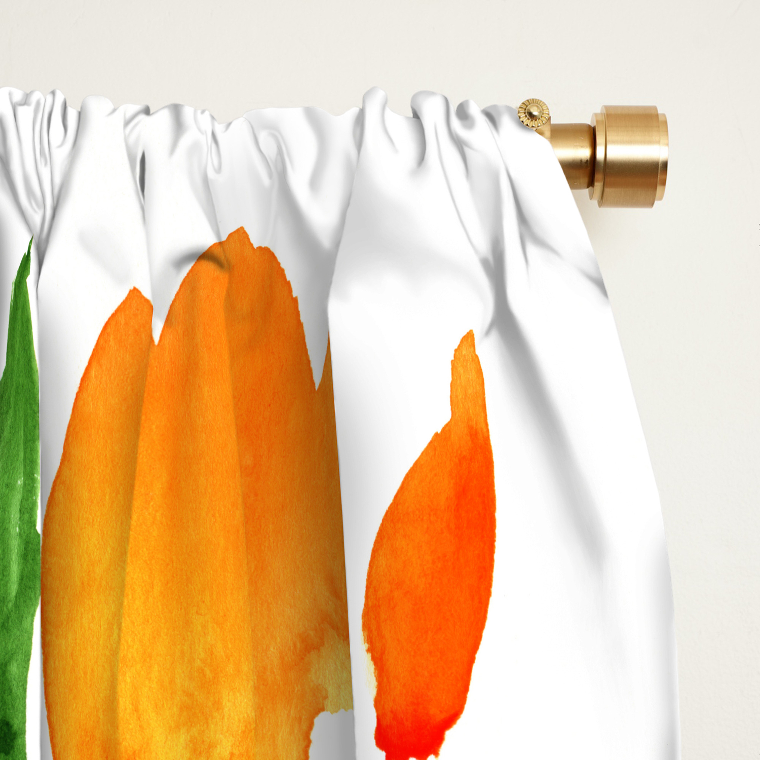 Watercolor California Poppies Blackout Curtain By Blursbyaishop