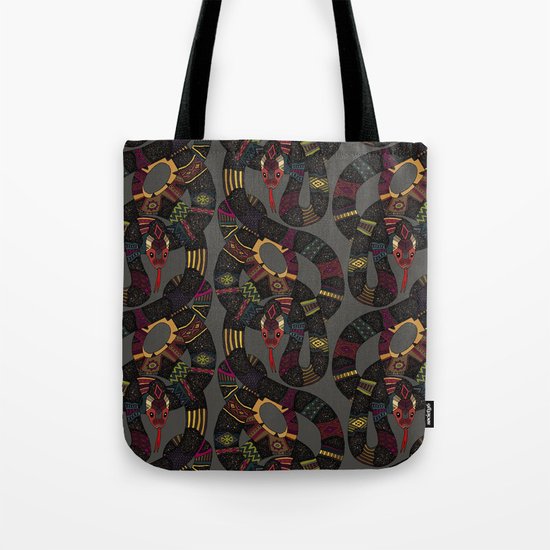 geo snakes lead Tote Bag