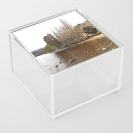 Loch an Eilein Spring Pine Trees in Afterglow Acrylic Box
