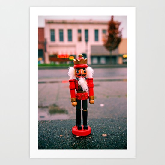 Sidewalk nutcracker Art Print