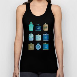 Flask Collection – Blue and Tan Palette Tank Top