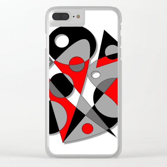 Abstract #81 Clear iPhone Case