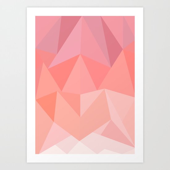 Pink Triangles Art Print