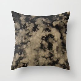 Vintage Bleached Grunge Splatter Pattern Throw Pillow