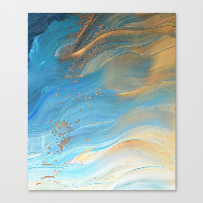 Fairy Wings Acrylic Pour Painting Canvas Print By Bethanyjoydesign Society6