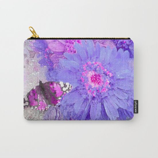 Daisy and Butterfly Carry-All Pouch