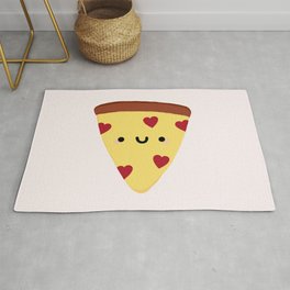 Pizza My Heart Rug | Sliceofpizza, Funny, Pun, Slice, Foodie, Couple, Pizza, Pepperoni, Carbs, Valentine 