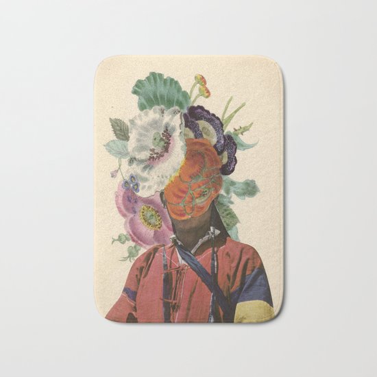 Facing Flowers Bath Mat