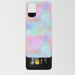Pretty Rainbow Holographic Glitter Android Card Case