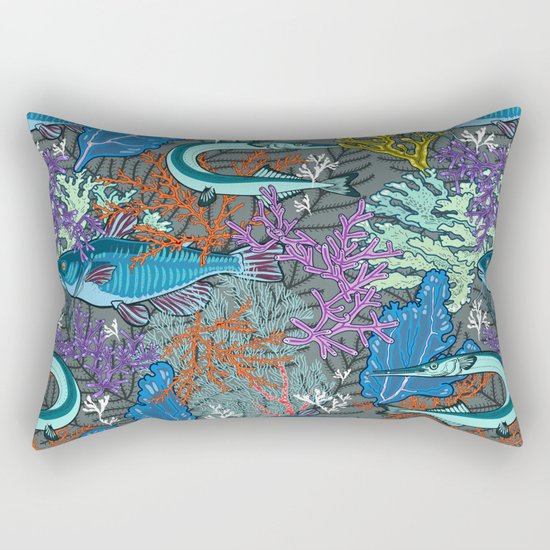 aquarium life Rectangular Pillow