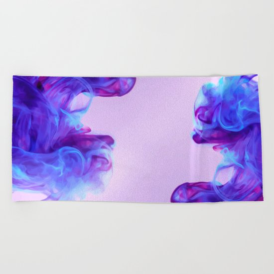 Ink Drops Beach Towel