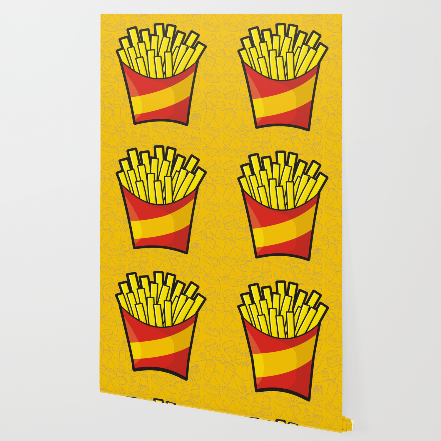 French Fries Wallpaper By Sifis Society6