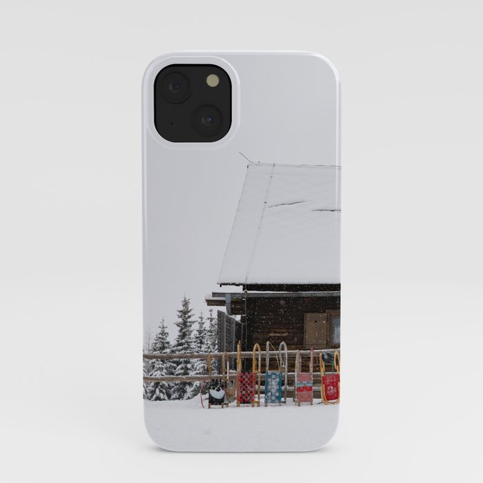 Cabin in the snow iPhone Case