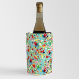 Candy Pattern - Teal Wine Chiller