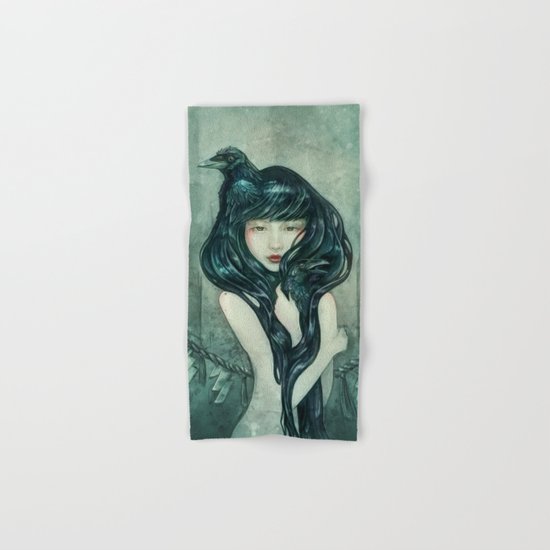 Oracle of the sodden raven Hand & Bath Towel