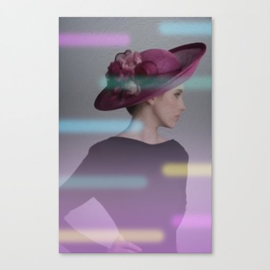 la femme au chapeau 2 Canvas Print