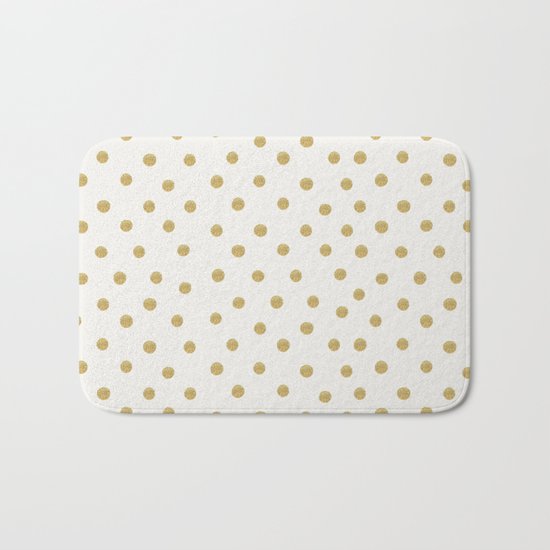 Gold Spots Bath Mat