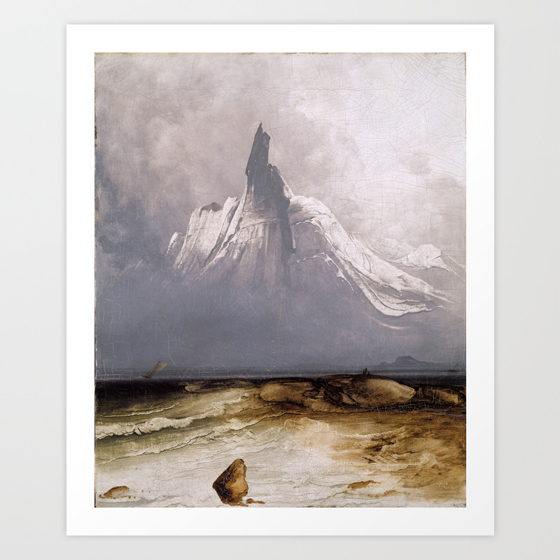 Peder Balke Stetind In Fog Stetind I Take Norwegian Oil