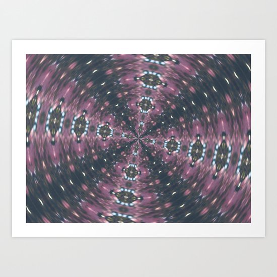 Maroon Starscape Art Print