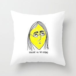 John Lemon Throw Pillow