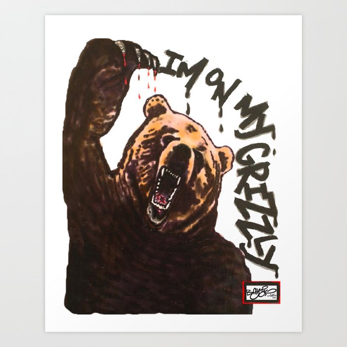 LIMTED EDITION * Grizzly Art Print