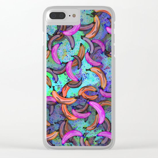 Abstract Banana Song Clear iPhone Case