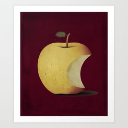 Golden Apple Art Print
