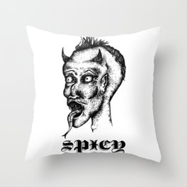 Spicy Devil Throw Pillow