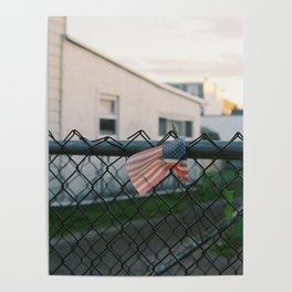 American Flag on Film Poster