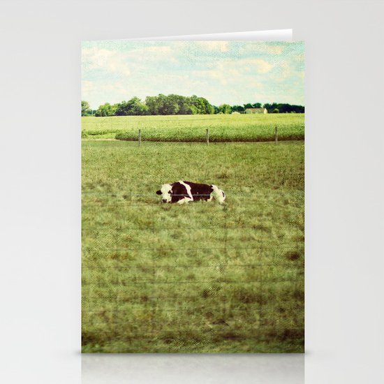 resting cow Stationery Cards