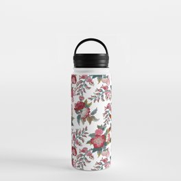 Chinoiserie Oriental Peony Floral Water Bottle