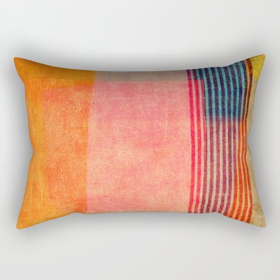 "A Morte do Velho Chico" Inspired by the "Quintet Amorial" music. Rectangular Pillow