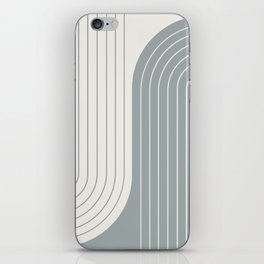 Two Tone Line Curvature LIX iPhone Skin