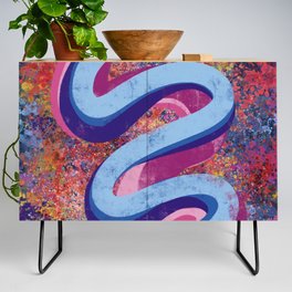 Energy of Life Abstract Expressionism Art by Emmanuel Signorino  Credenza