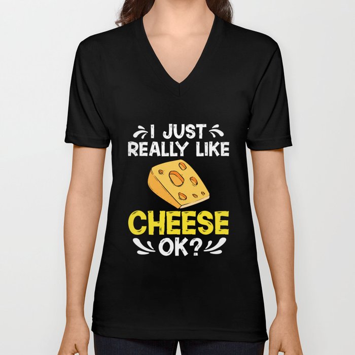 Cheese Board Sticks Vegan Funny Puns V Neck T Shirt
