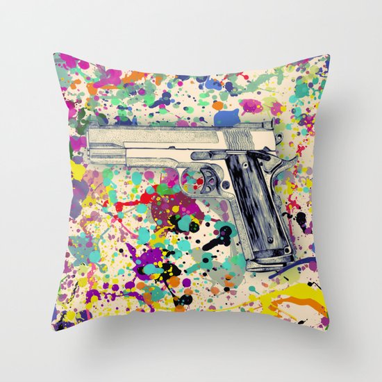 Gun Throw Pillow