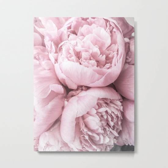 Lush Peony Flower Metal Print