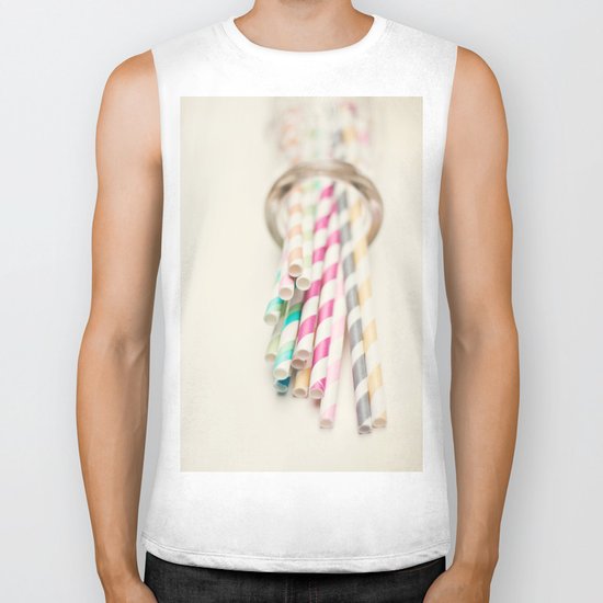 Retro Straws I Biker Tank