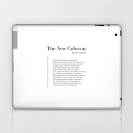 The New Colossus by Emma Lazarus Laptop Skin