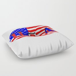 USA Isolated Rugby Ball Floor Pillow