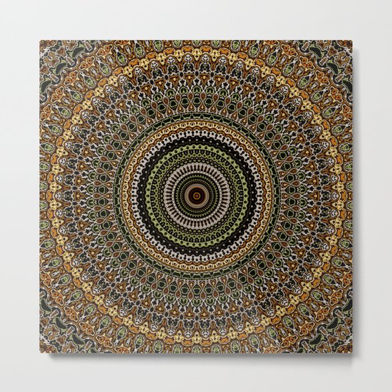 Fractal Kaleido Study 001 in CMR Metal Print