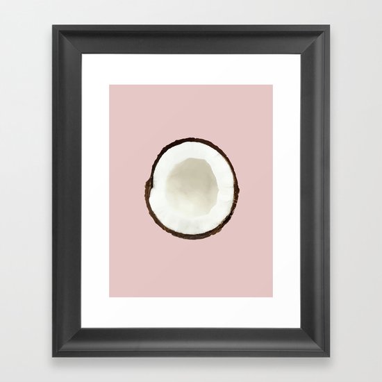 Pink coconut Framed Art Print