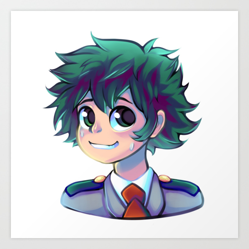 Izuku Midoriya Art Print By Yellowfeatherbolt Society6