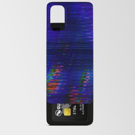 Glitch Blue Android Card Case