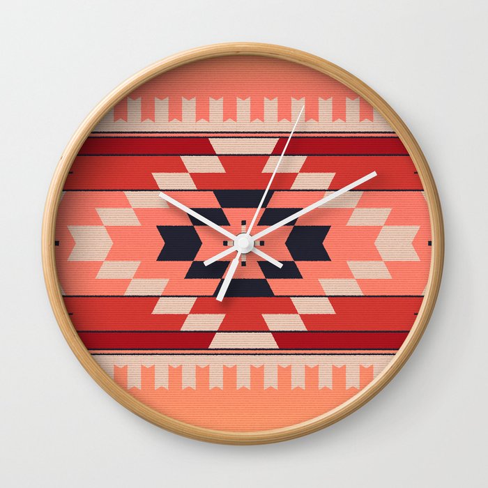 Navajo Weaving Wall Clock