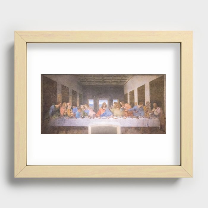 The Last Supper mural  - Leanoardo  Da Vinci - Italy Recessed Framed Print