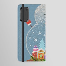 Snowball snowman Android Wallet Case