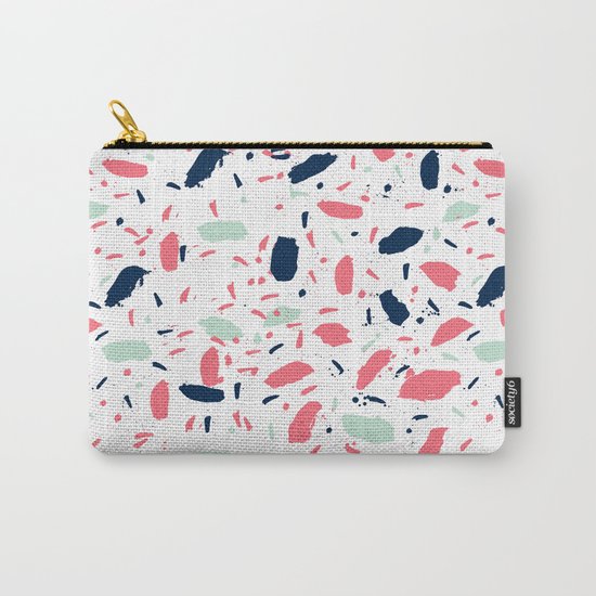 Meli - abstract pattern minimal modern gender neutral art print for home office nursery dorm Carry-All Pouch