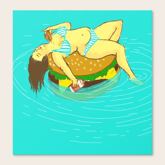 Cheeseburger Canvas Print