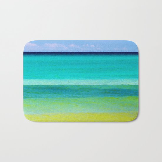 the colors of the sea Bath Mat
